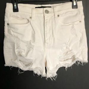 White Express brand shorts